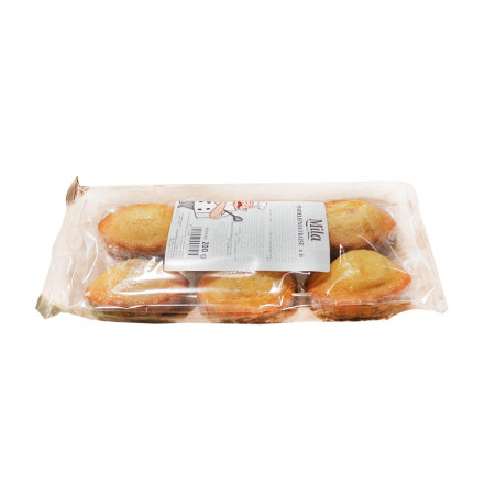 Madeleines fourrées fraise 200g