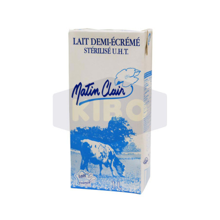Lait UHT Matin clair demi-écrémé 1L