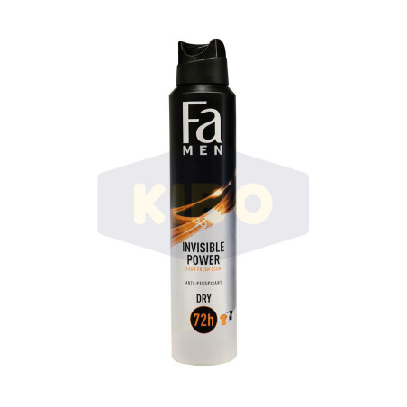 Déodorant invisible power homme 200ml