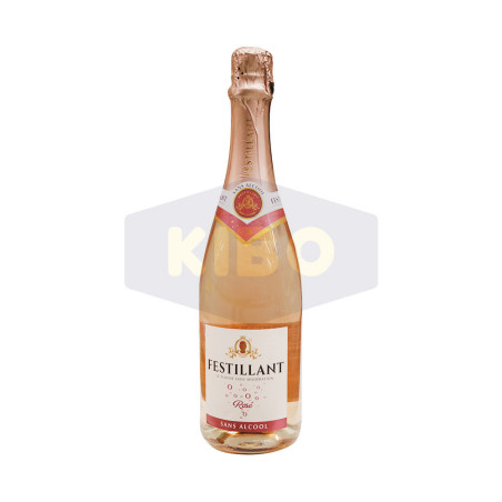 Vin mousseux rosé sans alcool 750ml