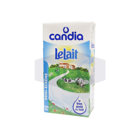 Lait demi-écrémé en brique 500ml