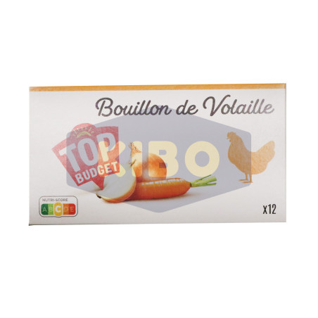 Bouillon de volaille boîte de 12 cubes 120G
