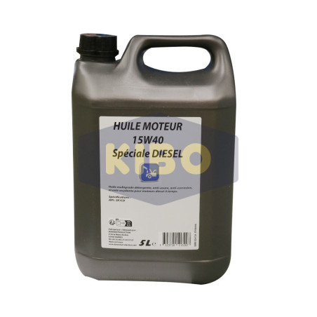 Huile moteur 15W40 diesel 5L