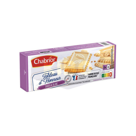 Biscuit tableau d'honneur au chocolat blanc 150g