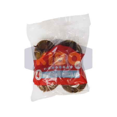 Muffins au chocolat 4 pièces