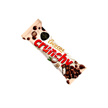 Barre de chocolat blanc coco coz crunchy 32g