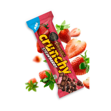 Barre de chocolat coco coz crunchy fraise 32g
