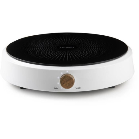 Plaque a induction - DOMO - DO30112IP - 2000 W - 1 foyer - Design rond blanc