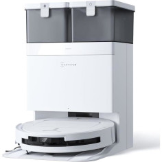 ECOVACS DEEBOT T50 OMNI - Aspirateur Robot Laveur avec Station - 15000Pa - Brosse latérale et serpilliere Extensibles - ZeroTan