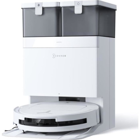 ECOVACS DEEBOT T50 OMNI - Aspirateur Robot Laveur avec Station - 15000Pa - Brosse latérale et serpilliere Extensibles - ZeroTan