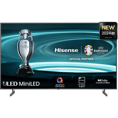 Hisense 65U6NQ - TV QLED MiniLED 65 (165 cm) - 4K 3840x2160 - HDR10+ - TV connecté Vidaa - 3xHDMI 2.1 - WiFi