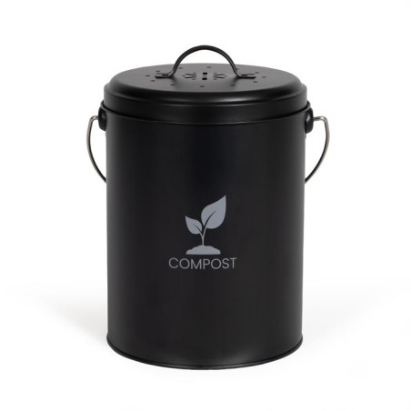 Livoo Seau a compost de cuisine 6l noir - MES154N