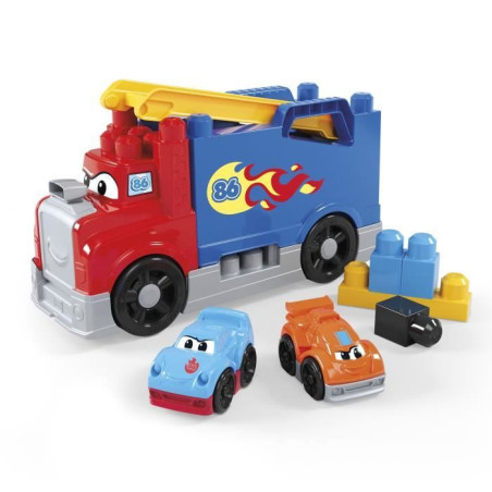 MEGA BLOKS - Camion Course et Construction - Coffret avec 19&nbsp;pieces - MEGA Bloks - JFR29
