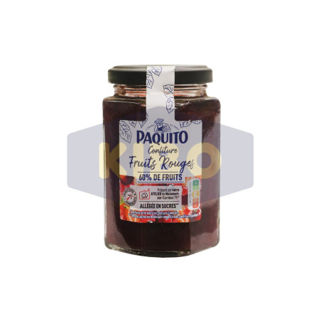 Confiture fruits rouges 60% fruits 310g