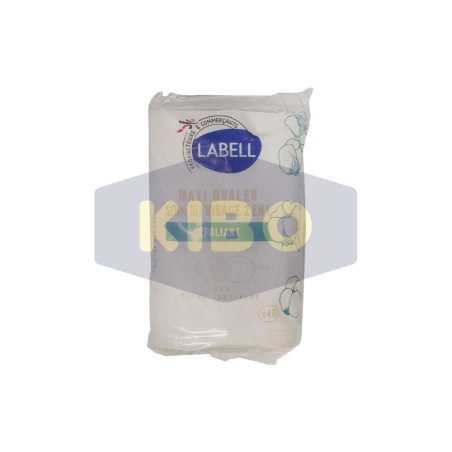 Coton maxi ovale soin du visage 2en1exfoliant x40