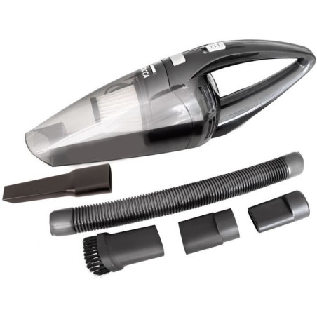 Aspirateur de Voiture - JOCCA - 100 W - 0,5 L - Gris - 3 m de câble - Accessoires inclus