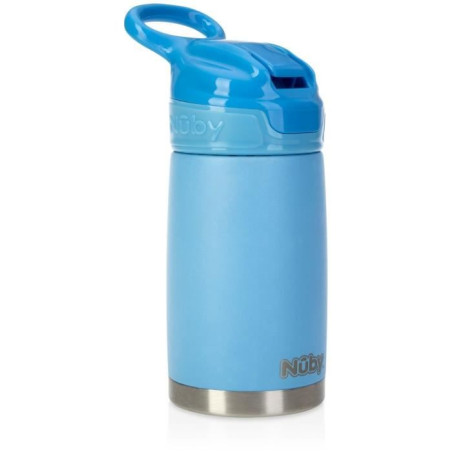 Gourde isotherme - NUBY - 300 ml - Acier inocydable - Bleu