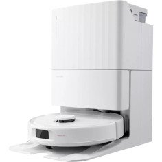 Aspirateur Robot Laveur avec Station Multifonction - Roborock QRevo Plus Blanc - Puissance 7000 Pa - Serpillere extensible