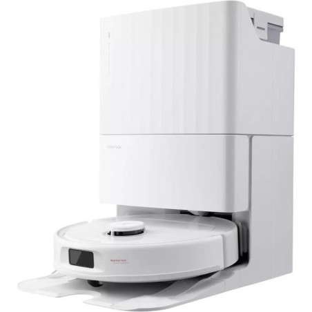 Aspirateur Robot Laveur avec Station Multifonction - Roborock QRevo Plus Blanc - Puissance 7000 Pa - Serpillere extensible