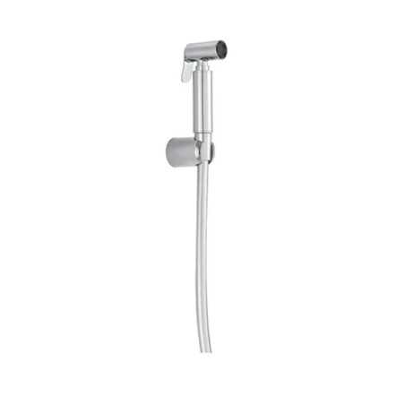 Douchette laiton avec tuyau et support mural chrome
