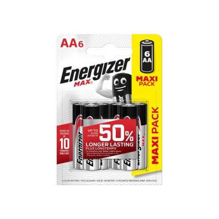 Lot de 6 piles Alcaline Aa Max, 1.2 V, Energizer
