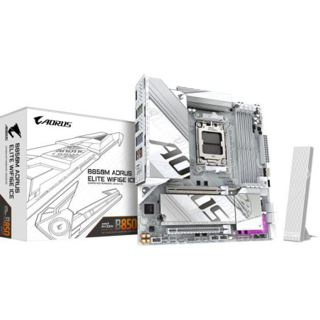 Carte mere - GIGABYTE - B850M AORUS ELITE WIFI6E ICE