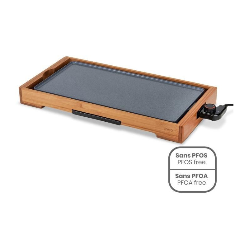Plancha électrique 2800w plaque inox - DOC292 - LIVOO - Plancha - Rue du Commerce