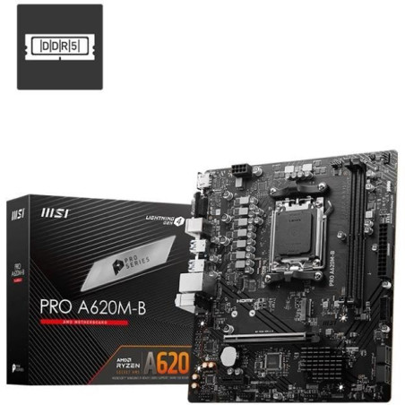 Carte mere - MSI - PRO A620M-B Emplacement AM5 micro ATX