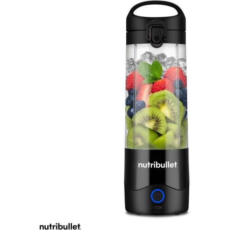 Blender portable - NUTRIBULLET - NBP003B - 100 W - 0,475L - Sans BPA - Noir - Une gourde incluse