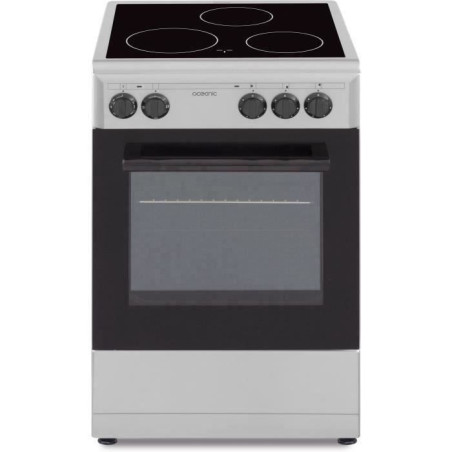 OCEANIC - Cuisiniere vitrocéramique 50 x 50 cm, four convection naturelle, four 48L silver