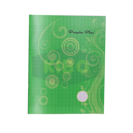 Cahier couverture plastique 192 pages 17x22 cm