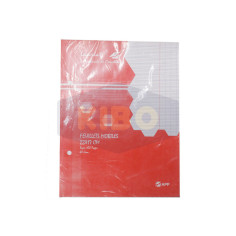 Feuille mobile 5/5 blanc 100 pages 17x22 cm