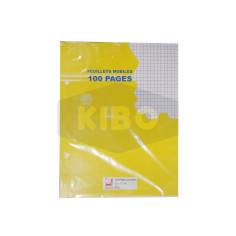 Feuille mobile seyes blanc 100pages 17x22cm
