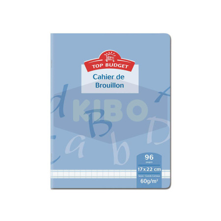 Cahier de brouillon 17x22cm 96 pages