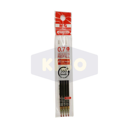 Recharge pour stylo gel rouge 0,7mm
