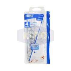 Règle complet transparent 4 pièces