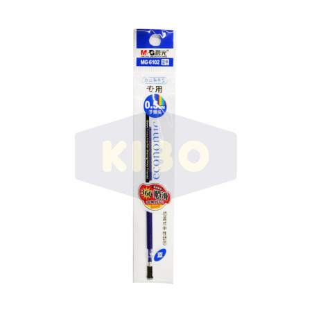 Recharge pour stylo gel bleu 0