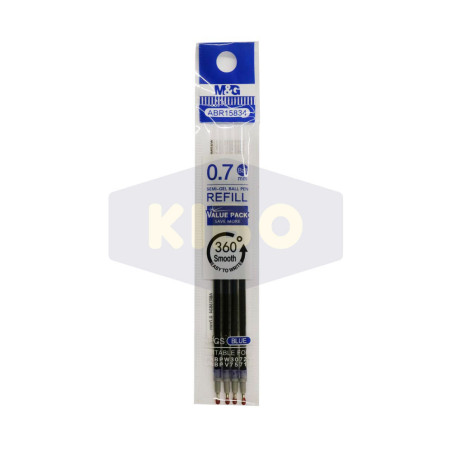 Recharge pour stylo gel bleu 0,7mm