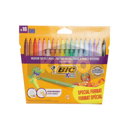 18 Feutres de coloriage BIC Kids
