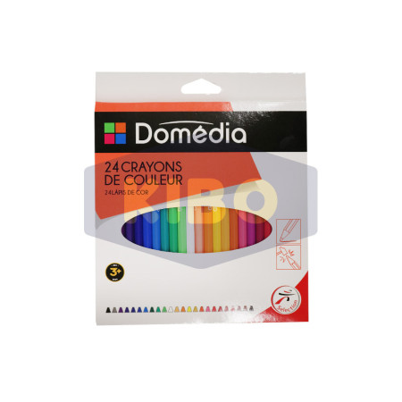 24 Crayons de couleurs