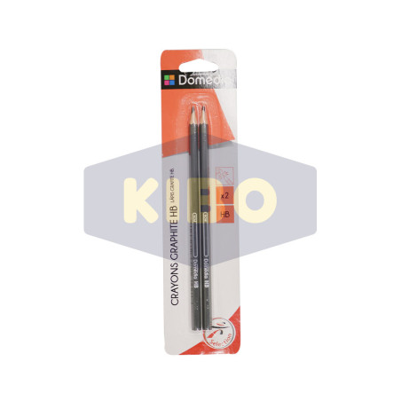 2 Crayons graphite HB
