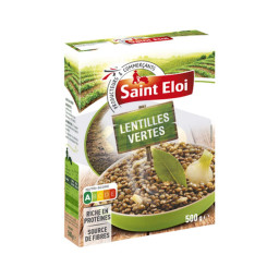 Lentilles vertes en étui 500g