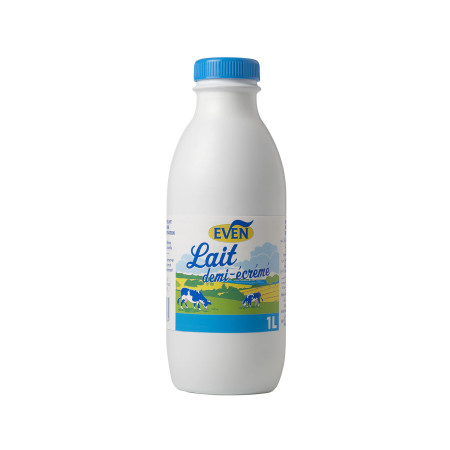 Lait UHT demi-écrémé bouteille 1L