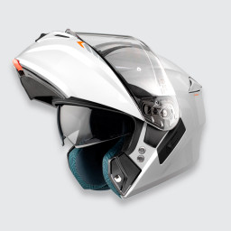 Casque moto FU406SV Storm SV Solid A0 Gloss Pearl White/ M AXXIS