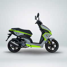 Scooter 150CC NITRO X1 150 gris nardo / fluo