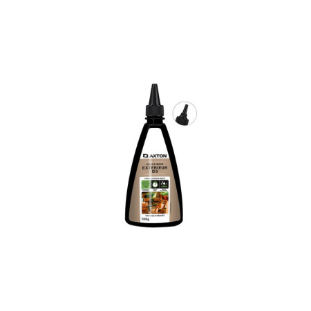 Colle d'assemblage vinyl bois extérieur humide d3 axton transparent bib 500g