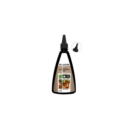 Colle d'assemblage vinyl bois extérieur humide d3 axton transparent bib 500g