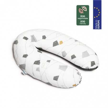 doomoo Coussin de Maternité et Coussin d'Allaitement Buddy, Ultra Confort, Certifié oeko-Tex, Bear Grey