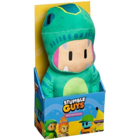 Grande peluche - BANDAI - Stumble Guys - T Rex Guy - 30 cm