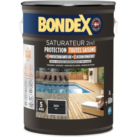 Saturateur 2 en 1 - BONDEX - Ebene mat - 5 L